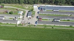 Drone footage broiler farms