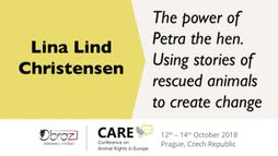 The power of Petra the hen. Using stories of rescued animals
